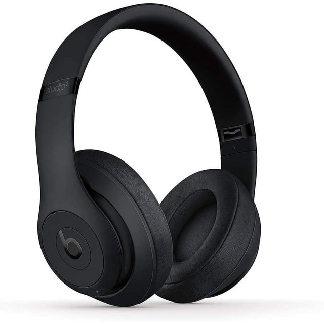 Casque d'Écoute Circum-Auriculaire Sans Fil à Réduction de Bruit Restored Beats Studio3 - Puce W1, Bluetooth Classe 1, 22 Heures d'Écoute, Microphone Intégré - (Noir Mat)