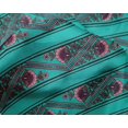 thumbnail image 4 of oneOone Silk Tabby Fabric Stripe|Chevron & Floral Block Printed Fabric 1 Yard 42 Inch Wide, 4 of 4