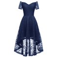 thumbnail image 1 of WEAIXIMIUNG Robes Tendance pour Invitées de Mariage pour Femmes Printemps 2024 Grande Taille Robe à Épaules Dénudées Asymétrique en A Robe de Cocktail de Mariage Rouge P, 1 of 4