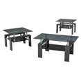thumbnail image 1 of Smoked Glass Top With Glossy Black Base Coffee Table Set, 1 of 1