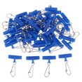 thumbnail image 1 of 50x Heavy Duty Sinker Slides With Stainless Steel Snaps High-strength Fishing L L + Snap, 1 of 8