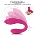 thumbnail image 2 of XBONP Vibromasseur Portable à Point G, Culotte Vibrante Télécommandée pour Femmes, Rouge, 2 of 6