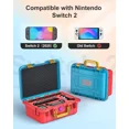 thumbnail image 4 of Hard Carrying Case for Nintendo Switch 2, Professional Deluxe IP67 Waterproof, Soft Lining Hard Travel Case for Nintendo Switch 2 Console Pro Controller & Accessories, 4 of 7