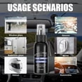 thumbnail image 4 of LSLJS Ceramic Glass Cleaner, Water Repellent & Protective Coating (Works On Glass, Windows, Mirrors, Navigation Screens & More; Car, Truck, SUV and Home Use), 50ml, Headlight Restoration, 4 of 9