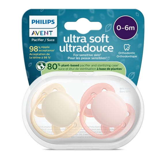 Philips Avent Ultra Soft Pacifier 0-6m Soft Blossom