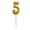 5 Golden, variant on Celebration Candles Elegant Convenient ABS Fashion Number Celebration Candles for Birthday