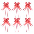thumbnail image 1 of Unique Bargains 3.3inch Pull Bows Gift Wrapping Pull Bow Heart Pattern Baskets Present Bows Ribbon Red 100 Pcs, 1 of 6