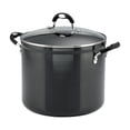 thumbnail image 1 of Tramontina Aluminum Nonstick Covered Stock Pot - Charcoal Gray, 1 of 6