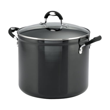 Tramontina Aluminum Nonstick Covered Stock Pot - Charcoal Gray