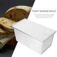 thumbnail image 4 of Miangastore Bread Pan with Lid Non-stick Toast Bread Pan Metal Loaf Bread Pan Baking Bread Mold, 4 of 8