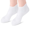 thumbnail image 4 of Bunblic 5-6pack Soft Silicone Gel Socks Toe Socks Protection Foot Care Protector White L 5 Pcs, 4 of 8
