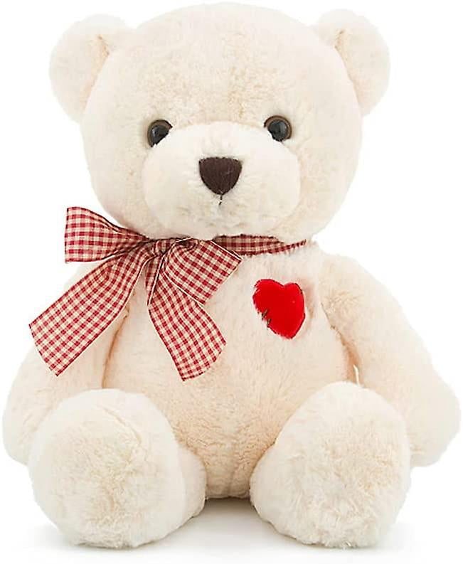 Teddy Bear Stuffed Animal Plushcute Teddy Bear Plush Toys Gifts For Children And Girlfriends (white, 13.78")