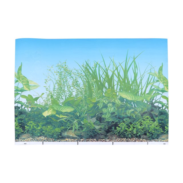 Background Sticker Adhesive Wallpaper Decorative Pictures Underwater Backdrop Decor for Aquarium Fish Tank (42x30cm H Style)
