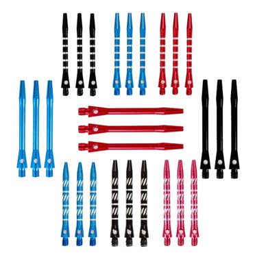 WASHWEPE 27Pcs Aluminium Alloy Darts Shafts Set with Thread for Professional Dart Playing