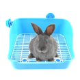 thumbnail image 3 of Rabbit Toilet Box Tray Small Pet Potty box clean Trainer Guinea Pet Litter Pan Trainer Pig Poop Tray Blue, 3 of 9