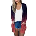 thumbnail image 2 of Pxiakgy cardigans pour Femmes Cardigan de Mode Décontracté à Poches Manches Longues Veste S, 2 of 4
