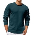 thumbnail image 1 of Jalioing Men's Crew Neck Sweaters Casual Basic Long Sleeve Pullover Sweater Fall Winter Solid Color Knit Shirts, 1 of 5