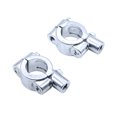 thumbnail image 1 of Handlebar Mirror Mount Clamp Aluminum Handlebar Rearview Side Mirrors Adapter Holder Clamp Universal for Bicycle Motorcycle Scooter, 2 Pcs 10mm, 1 of 6