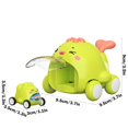 thumbnail image 3 of Rbaofujie Dessins Animés Mignons Animaux Voiture Catapulte pour Enfant Mini Voitures à Inertie Voiture à Rebond Casse-Tête Jouet Interactif Parent-Enfant pour Enfants, 3 of 6