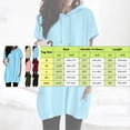 thumbnail image 4 of 2025 Femmes Été Décontracté T-Shirt de Compression pour Femmes Manches Courtes Couleur Unie Col Roulé Simulé Femmes Manches Longues à Capuche Long Double Poche Chandail de Course pour Femmes T-Shirt, 4 of 7