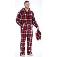 thumbnail image 3 of Men’s Fleece Hooded Footed Onesie Pajamas, 3 of 4