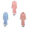 thumbnail image 3 of ziyahi Vêtements de Nuit Décontractés pour Femmes Printemps Style Ouvert devant Robe de Nuit Simple à Manches Longues pour Filles Vêtements de Nuit à la Maison Pyjama Rose G, 3 of 7