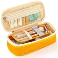 thumbnail image 4 of zanvin Large Capacity Canvas Pencil Case with Zipper, Assorted Colors, 1 Pack, 4 of 5