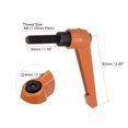 thumbnail image 2 of Unique Bargains 4 Pack M8 x 30mm Male Threaded Stud Adjustable Clamping Lever Handle Bolt Knob Orange, 2 of 6