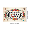 thumbnail image 1 of Welcome Home Banner Floral Butterfly Decor Wall Background for Party Wedding Garden Backdrop Photo Prop Event Decorations Vibrant Flower Display, 1 of 4