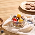 thumbnail image 3 of Mainstays Round Glass Food Storage Container with PE Lid 500ml, 3 of 7