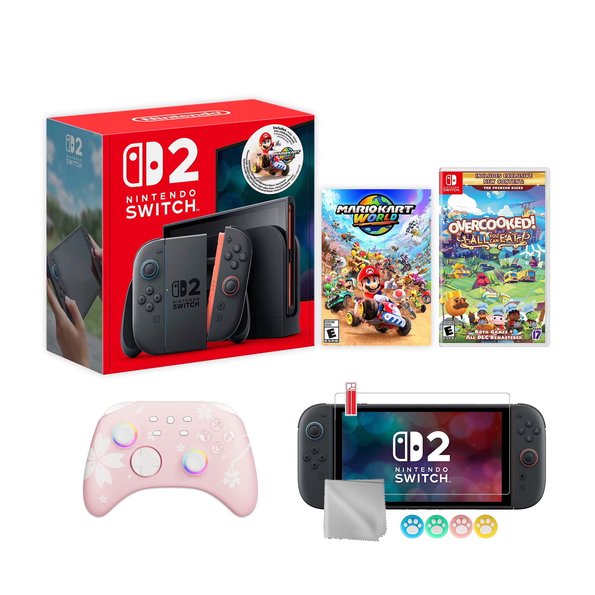 Nintendo Switch 2 Mario Kart World Bundle 256GB 7.9-Inch 1080P