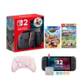 thumbnail image 1 of Nintendo Switch 2 Mario Kart World Bundle 256GB 7.9-Inch 1080P Screen, Joy-Con 2 with Mouse Sensor, Dock, with Overcooked! All You Can Eat And Mytrix Wireless Switch Pro Controller & Accessories, 1 of 5