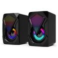 thumbnail image 2 of axGear Computer 3.5mm Speakers Led/Volume Control Powered by USB for Laptop, 2 of 8