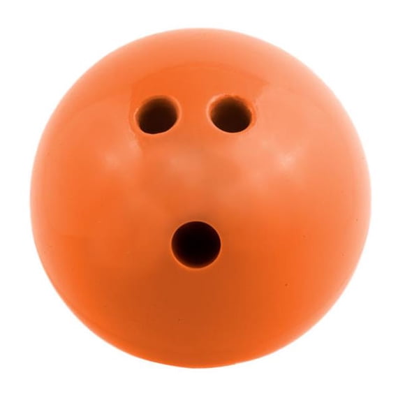 Balle de Quilles en Plastique Caoutchoutée de 3 Lb, Orange