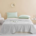 thumbnail image 2 of Cool Comforters for Hot Sleepers,Cool Feeling Friendly Solid Color Washed Summer Breathable Comforter for Bed, 2 of 6