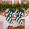 thumbnail image 5 of Birdeem Christmas Large Letters Christmas Stockings Cute Striped Christmas Tree Pendant Holiday Decorations, 5 of 5