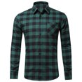 thumbnail image 1 of Pompotops Chemise Décontractée Ajustée à Manches Longues pour Hommes Automne avec Poche en Solde, 1 of 3