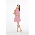 thumbnail image 4 of Robe Tunique Hawaïenne en Lin et Coton pour Femme Rose Corail S, 4 of 5
