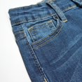 thumbnail image 4 of KIDSCOOL SPACE Little Girls Jeans,Elastic Band Inside Embroidered Butterfly Stretchy Soft Denim Slim Pants, 4 of 6