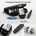 thumbnail image 3 of Blood Glucose Monitor Kit (100 Strips & 100 Lancets) | Health Canada Licensed | Large Numbers | Battery Included, 3 of 7