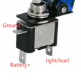 thumbnail image 2 of 1 Interrupteur à Bascule Marche / Arrêt ASW-07D LED Couvercle Diaphane Léger 12v / 24v 20A, 2 of 10