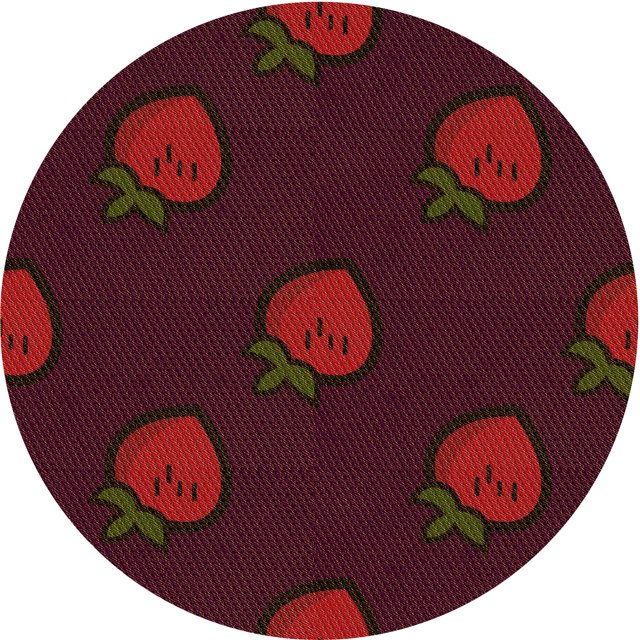 Ahgly Company Tapis Rond Lavable en Machine Intérieur Transitionnel Rouge Safran, 8 Pieds Rond