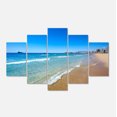 thumbnail image 2 of Benidorm Poniente Beach Waves - Seascape Canvas Art Print, 2 of 3