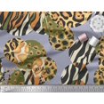 thumbnail image 2 of Soimoi Gray Poly Georgette Fabric Leopard & Wild Animal Skin Print Fabric by Yard 42 Inch Wide, 2 of 3