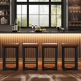 thumbnail image 2 of BeesClover Bar Stools Set, Counter Height Backless Barstools, with Metal Frame & Footrest, Counter Height Backless Barstools with Metal x-Frame, with PU Leather for Home Bar, Dining Room, 2 of 7