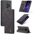 thumbnail image 1 of KOMI Wallet Case for Samsung Galaxy S9 Plus, Premium PU Leather Case Vintage Matte Wallet Flip Cover [Card Slots] [Magnetic Closure] Stand Function Folio Shockproof Full Protection Black, 1 of 5