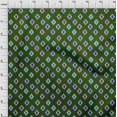 thumbnail image 4 of oneOone Tissu Flex Coton Vert Forêt Africain Aztech Matériel de Robe Tissu Imprimé Tissu au Mètre 40 Pouces de Large, 4 of 4
