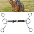 thumbnail image 3 of Hourse Loose Ring Equestrian Loose Ring, Durable Gag Ring Snaffle Bits For Horse Equestrian, 3 of 8
