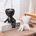 thumbnail image 3 of YAOMOBB Indoor Plant Decoration Pot Creative Craft Desktop Vase Container Small Figure Potted Plant Pot Mini Human Shaped Ceramic Flower Pot, 3 of 7
