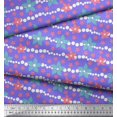 thumbnail image 3 of Soimoi Viscose Chiffon Fabric Dot & Floral Artistic Decor Fabric Printed Yard 42 Inch Wide, 3 of 5